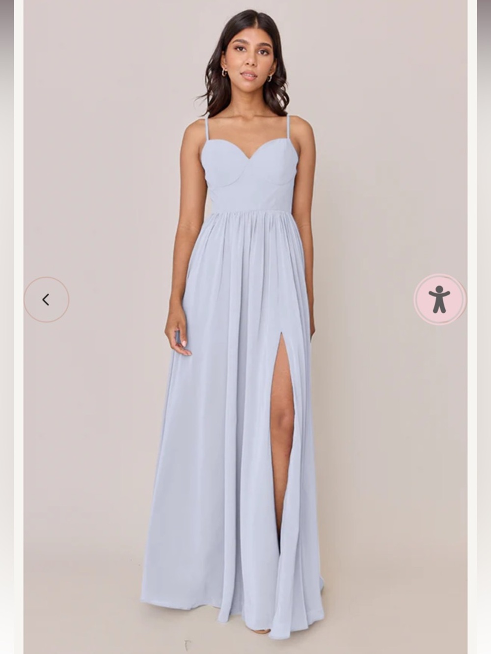 Revelry Chiffon Periwinkle Serenity Dress